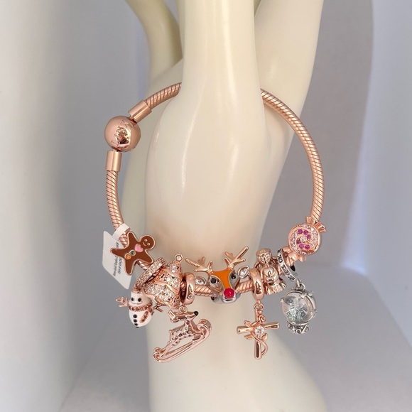Linx Rose Gold Bracelet with Christmas Themed Charms - Picture 6 of 11